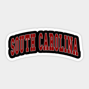 South Carolina - college university font letters text word football basketball baseball softball volleyball hockey love fan player christmas birthday gift for men women kids mothers fathers day dad mom vintage retro Sticker